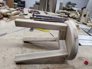 masivna bukova hoklica - Promjer 30 cm - visina 38