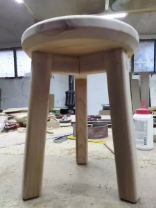 masivna bukova hoklica - Promjer 30 cm - visina 38